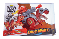 Robo Alive Dino Wars Walking T Rex Toy with Epic Armour & Firing Weapon