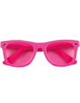 Neon Rosa Wayfarer Solbriller med Rosa Glass