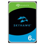 Seagate Skyhawk, 6TB, Video Internal Hard Drive, 3.5", SATA, 6Gb/s, 64MB Cache, for DVR/NVR Security Camera System, with Drive Health Management, 3 year Rescue Services, FFP (ST6000VXZ09)