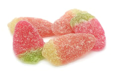 Haribo: Giant Sour Jelly Strawbs - 500g Retro Sweets Candy Halal Jelly Pick and Mix