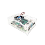Raspberry Pi 4 Model B Clear Acrylic Case Enclosure Box With Coo