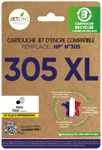 Cartouche D'encre 305 Xl Noir - Compatible Hp Jetline - La Cartouche D'encre