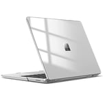FINTIE Coque Compatible avec 12.4" Microsoft Surface Laptop Go 3 12.4 Pouces 2023 / Laptop Go 2 2022 / Laptop Go 2020 (Modèle:2013/1943), Coque Rigide et Fine Étui Léger, Transparent Cristallin
