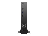 Dell OptiPlex 3000 Thin Client - Client léger - MBF - 1 x Celeron N5105 / 2 GHz - RAM 4 Go - flash - eMMC 32 Go - UHD Graphics - Gigabit Ethernet - Dell ThinOS - moniteur : aucun - noir - BTS - avec 3 ans de service ProSupport de Dell