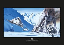 Komar Star Wars Classic RMQ Hoth Battle Snowspeeder - Taille: 70 x 50 cm Wall Picture Print (Sans cadre)