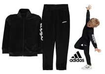 Adidas Boys Tracksuit Pes Kids Full Tracksuits Bottoms Football Training Suit