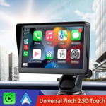 PRUMYA 7 tums Bluetooth bilradio Multimedia Bärbar Videospelare Carplay Android Auto Pekskärm för BMW Volkswagen Kia