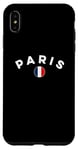 Coque pour iPhone XS Max Maillot de football France Football 2024 Drapeau Coq I Love Paris