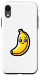 Coque pour iPhone XR Happy Banana Jaune mignon dessin animé ludique