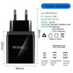 Fast Quick Usb Charger Qc 3.0 Power Adapter Us Eu Uk Plug For B Black