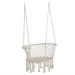 Hanging Hammock Chair Macrame Seat for Outdoor Patio Garden