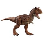 Mattel Jurassic World: Fallen Kingdom Dinosaur Toy Epic Attack Battle Chompin Carnotaurus, Exclusive Species Action Figure, Light & Sound, 2 Damage Areas, HND19