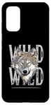 Galaxy S20 All You Need Sunset and a wolf I Love My wolf Wild Retro Case
