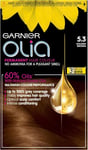 Garnier Olia Permanent Hair Dye, Up to 100% Grey Hair Coverage, No Ammonia, 5.3