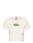 T-Shirt Ss Cream Barbara Kristoffersen By Rosemunde