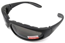 Bifocal +1.5 Motorcycle Sunglasses Hercules Unbreakable Biker Glasses + Pouch