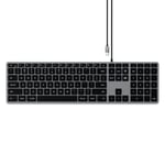 Satechi W3 USB-C-tangentbord Nordisk Layout