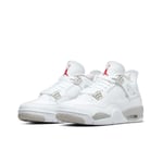 Air Jordan 4 Retro Tech White för Män och Kvinnor Original AJ4 Sneakers 37.5