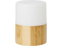 Ljushållare Bright 75X105 Mm För Duni Led-Lampa Bamboo/White - (Låda Med 4 St)