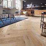 Meister Trägolv Herringbone White Washed Vital Oak
