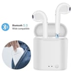 GW00745-HBQ I7S TWS Bluetooth-hörlurar, V5.0 Trådlöst stereoheadset med laddningsdocka för iPhone, iPad, Samsung, Nexus,