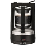 KRUPS - Cafetière à pression - 12 tasses - 850W - réservoir de 1 L - noir - T8