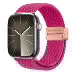 Dux Ducis Elastic Nylon Woven Strap Apple Watch Ultra 49mm Rosa