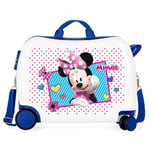 Disney Enjoy Minnie Icon Blue Kids Rolling Suitcase 50x38x20 cm Rigid ABS Combination lock 34 Litre 2.3 Kg 4 Wheels Hand Luggage