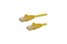 StarTech.com 100ft CAT6 Ethernet Cable, 10 Gigabit Snagless RJ45 650MHz 100W PoE Patch Cord, CAT 6 10GbE UTP Network Cable w/Strain Relief, Yellow, Fluke Tested/Wiring is UL Certified/TIA - Category 6 - 24AWG (N6PATCH100YL) - patchkabel - 30.5 m - gul