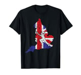 English Cricketer Fielder And Fielding Coach England Flag T-Shirt