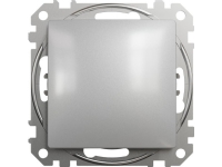 Schneider Electric Sedna Design 1-polig strömbrytare silver aluminium SDD113101
