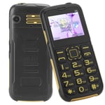 Elderly Mobile Phone, Big Buttons & High Volume 3G Senior Keypad Unlocked Cellphone One-key LED Flashlight Long Standby Phone for Senior/Elderly/Parents Gift (Yellow UK)