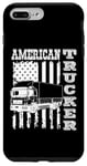 iPhone 7 Plus/8 Plus American flag with a truck american trucker Case