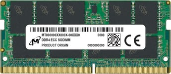 Micron ECC SO-DIMM DDR4 16GB 2Rx8 3200MHz PC4-25600 | MTA18ASF2G72HZ-3G2R1R