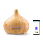 Meross Smart Ultrasonic Diffuser, WiFi Humidifier, Apple HomeKit Alexa Google Home SmartThings Supported, Diffuser for Home Bedroom, with LED Light, Voice/Remote Control, BPA-Free, Ultra Quiet