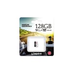 KINGSTON High Endurance microSDXC-kort - 128 GB - Klass 10/UHS-I (U1) - 95 MB/s Läs - 45 MB/sSpace Write
