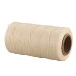 Senmubery 260M 150D 1MM Leather Sewing Waxed Wax Thread Hand needle Cord Craft DIY New Color:Cream-Coloured
