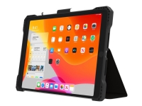 MAXCases Extreme Folio - Vikbart fodral för surfplatta - svart - 10.2 - för Apple 10.2-inch iPad (7:e generation, 8:e generation)