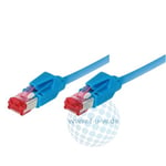 Tecline Câble Ethernet de catégorie 6a Bleu 0,5 m