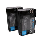 2x Battery for Canon LP-E6N | EOS 5D Mk II/III 5DS R 6D 7D/7D Mk II 60D 60Da 70D