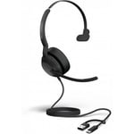 Jabra Evolve2 50, USB C/A, UC Mono-headset