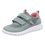 Superfit Sport7 Mini Sneaker, Light Green Pink 7500, 10 UK Child