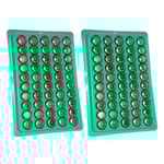 50/100st AG13 LR44 A76 357 357A LR1154 SR1154 SR44 1,55V Alkaliskt batteri För Watch Miniräknare Bilnyckel Fjärrklocka 100 pieces