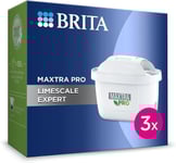 3x BRITA Water Filter MAXTRA PRO Limescale Expert Cartridges, Reduces Impurities
