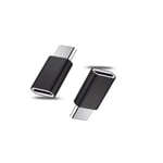 USB C Adapter, Micro USB to USB Type-C Adapter Connector for Samsung Galaxy S9 S8 Plus Note 9/8, Google Pixel,LG G5 G6,Nexus 5X 6P,MacBook & More USB Type C Devices Black (2Pack)