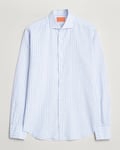Grigio Washed Linen Shirt Light Blue Stripe