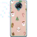 Xiaomi Poco F2 Pro Transparent Mobilskal Klassisk Julfest