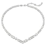 Swarovski collier Mesmera necklace Mixed cuts, White, Rhodium plated - 5665242