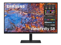 Samsung ViewFinity S8 S32B800PXU - S80PB-serien - LED-skjerm - 32 - 3840 x 2160 4K @ 60 Hz - IPS - 600 cd/m² - 1000:1 - DisplayHDR 600 - 5 ms - HDMI, DisplayPort, USB-C