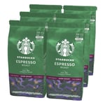 Starbucks Espresso Roast Dark Roast Ground Coffee 200 g Bag (Pack of 6)